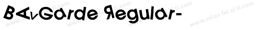 BAVGarde Regular字体转换